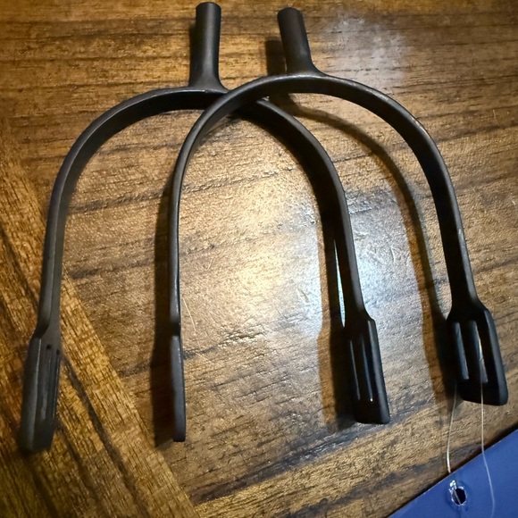 Perri’s Leather Other - Perri’s Leather 1” Ladies Black Coated SS Pow Riding Spurs